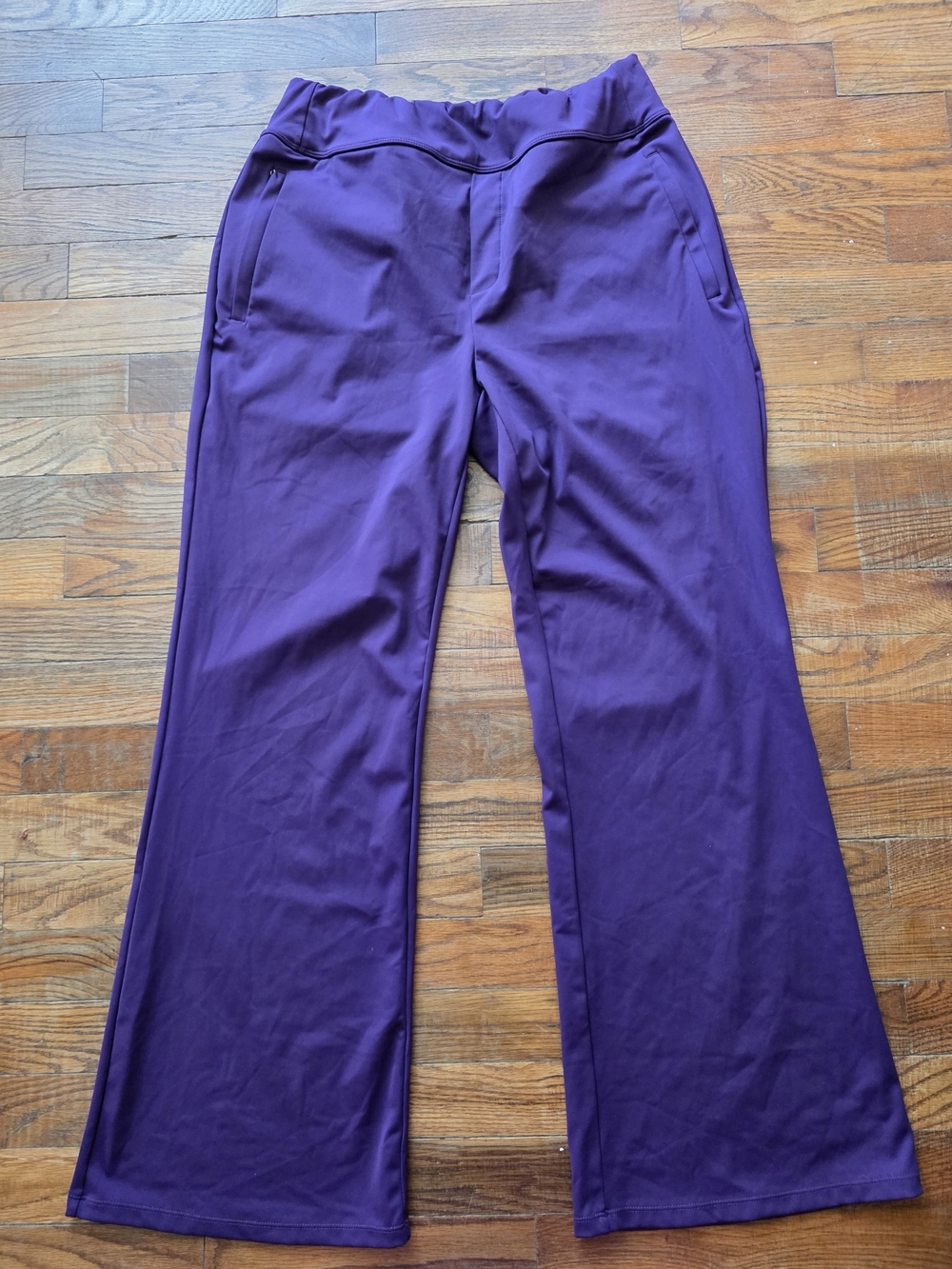 HALARA Wide-Leg Active Pants in Deep Purple